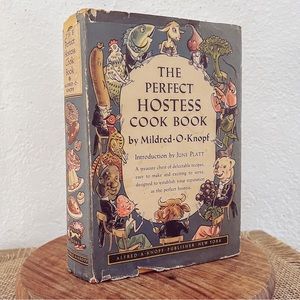 Vintage 1950's Cookbook Recipe Book "The Perfect Hostess"